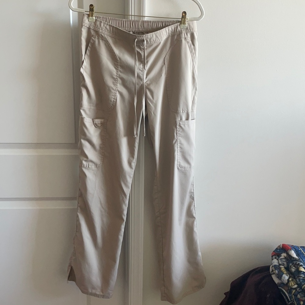 SCRUB PANTS size small khaki scrub pants